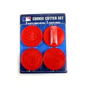 MLB Minnesota Twins Cookie Cutter Set Holidays Kitchen Molds New